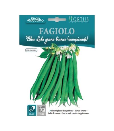 ლობიოს თესლი Fagiolo blue lake Grano bianco (rampicante)
