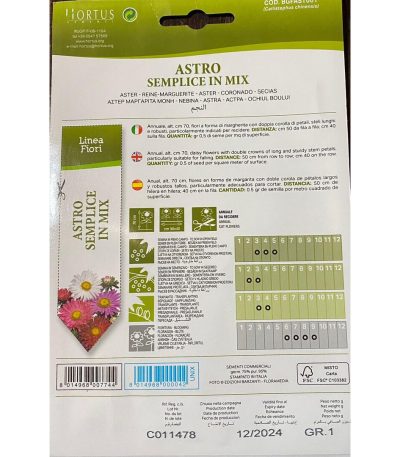 ყვავილები თესლი Astro Semplice in Mix